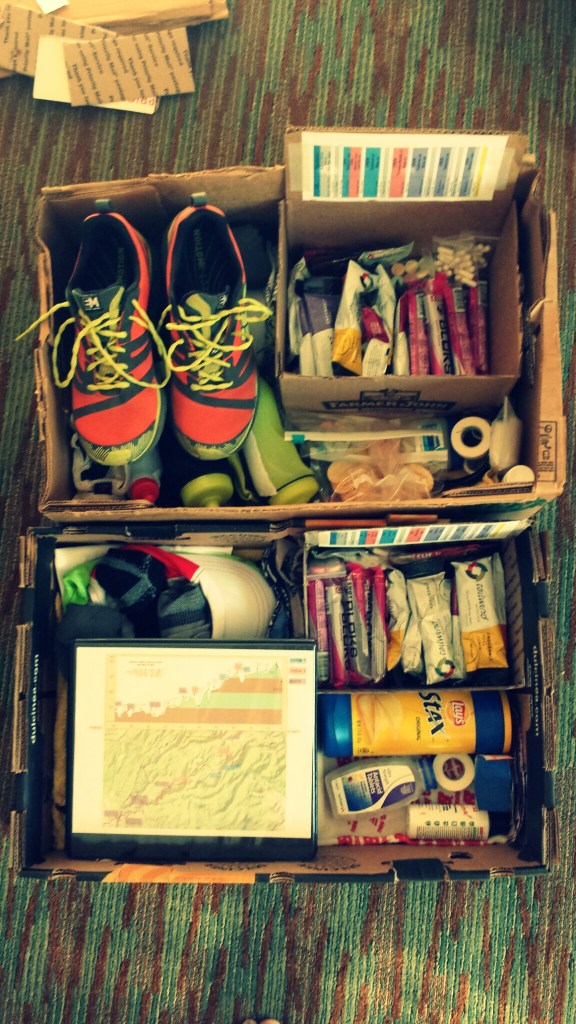 Crew boxes are packed